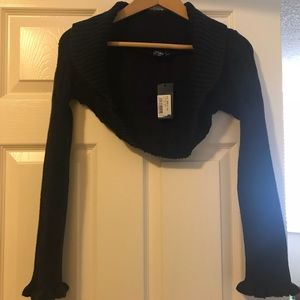 New made in Italy cropped circle cardigan